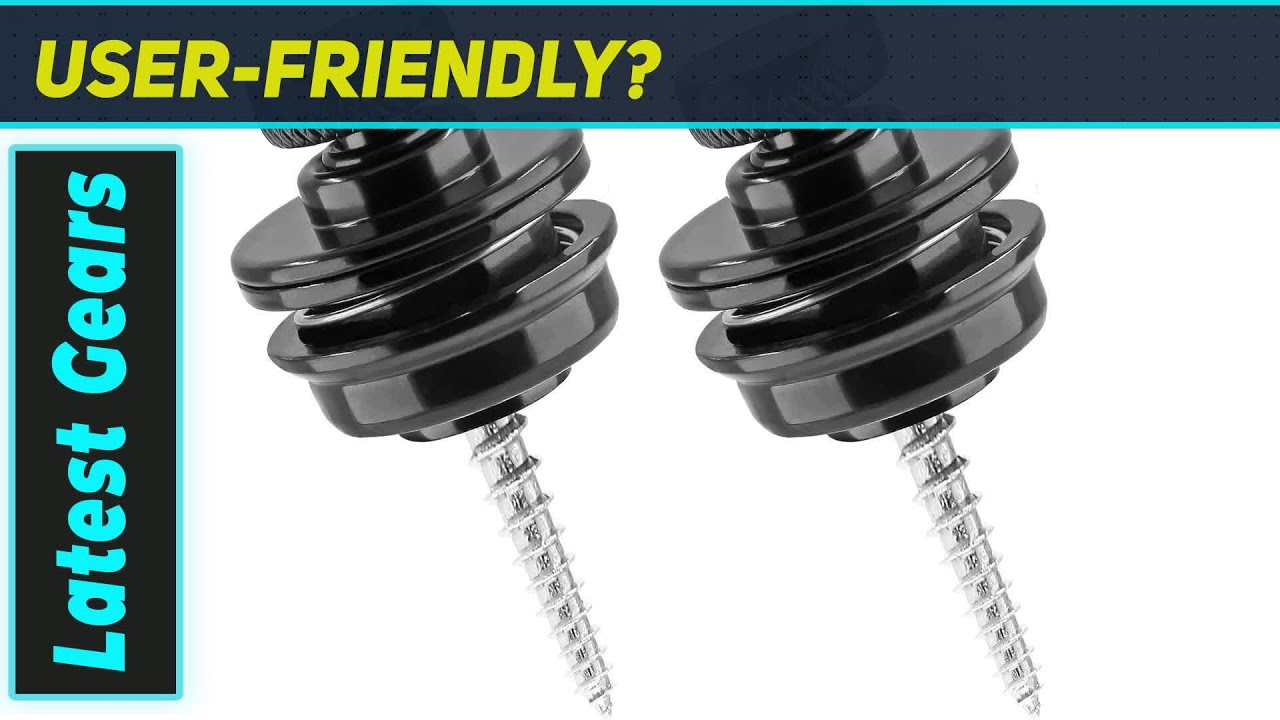 Ultimate Security for Your Guitar: Flat Round Head Straplocks