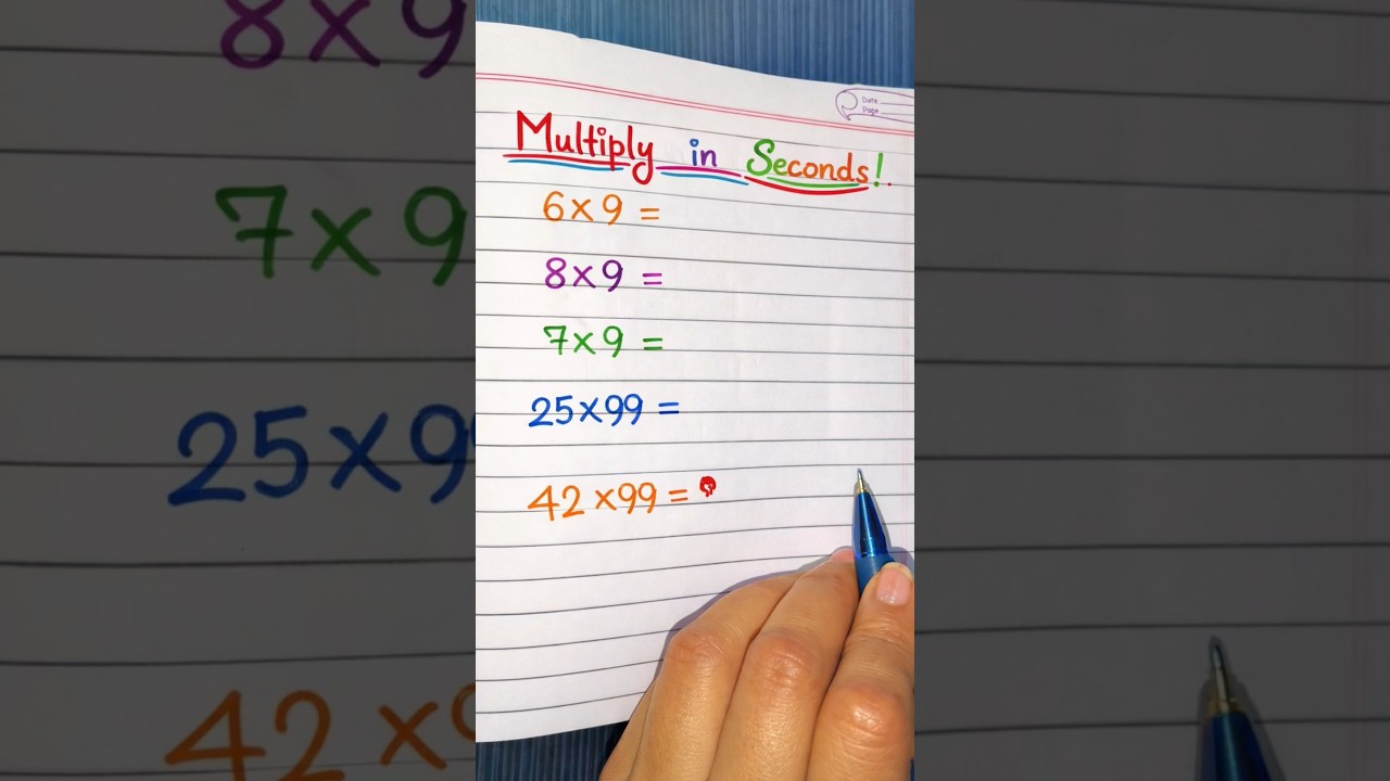 🔥 Multiply in Seconds! Fast Tricks 🧠⚡