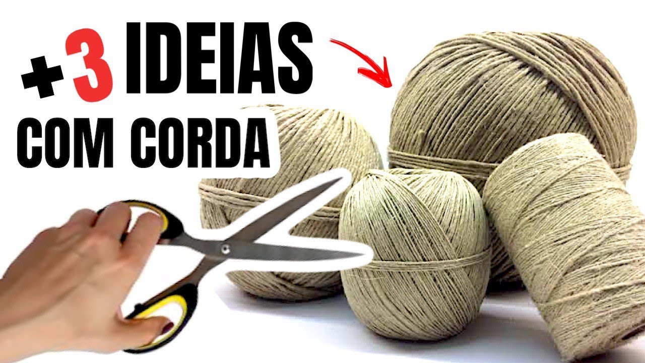 3 IDEIAS INCRÍVEIS E DIFERENTES! COM CORDA DE SISAL | SHOW DE ARTESANATO