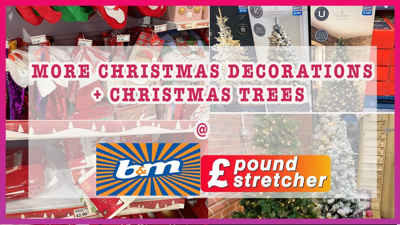 NEW IN AT POUNDSTRETCHER + CHRISTMAS TREES AT B&M christmas2020 YouTube