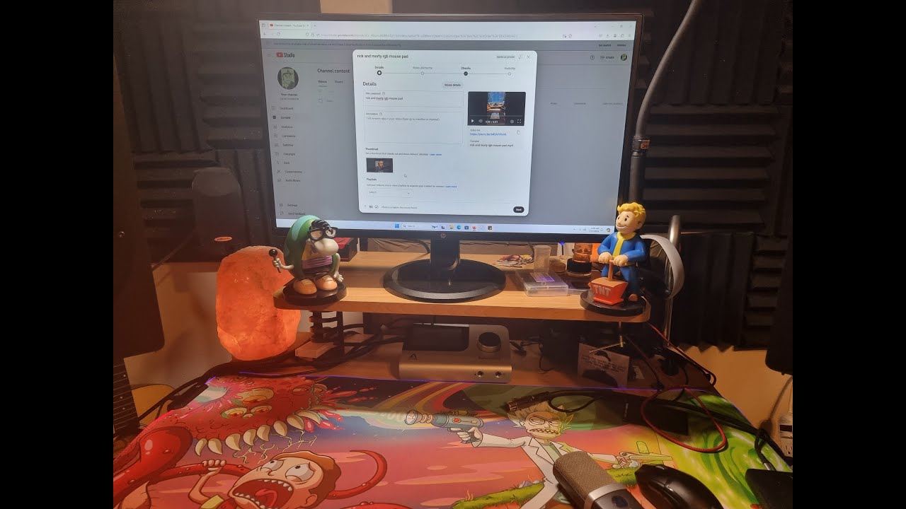 ENVYSUN RGB rick and morty  mouse pad LED Lighting (Quick review)