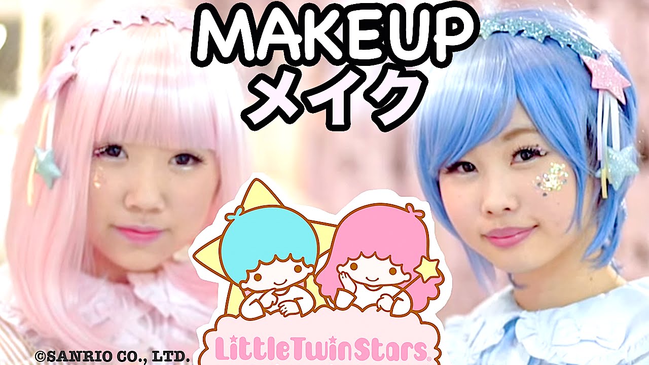 KAWAII Little Twin Stars MAKEUP TUTORIAL with Japanese lolita idol meltia & Maison de Julietta