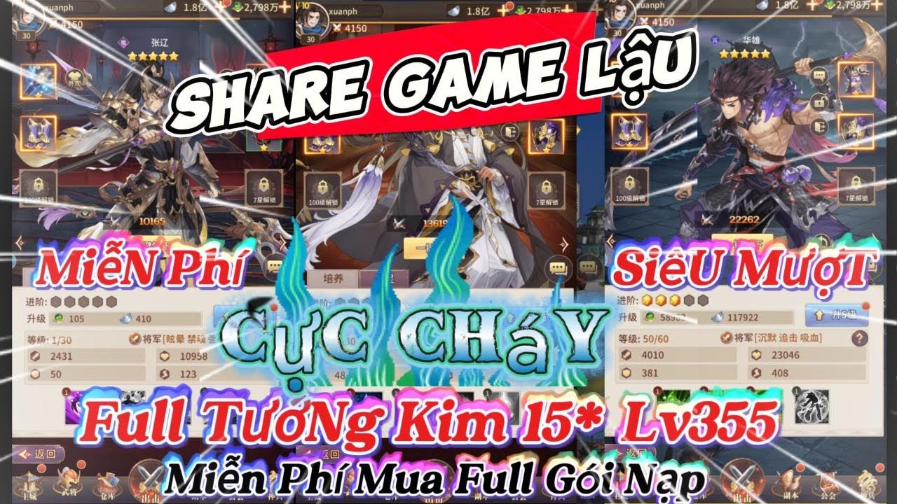 Share Game Lậu H5 Miễn Phí Mua Hàng Game Full Gói Nạp Siêu Mượt Miễn Phí Cực Cháy