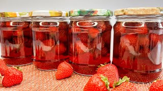 Королевское 🍓КЛУБНИЧНОЕ ВАРЕНЬЕ! Секрет плотных ЦЕЛЫХ ЯГОД / Густой Красивый сироп БЕЗ ЗАГУСТИТЕЛЕЙ!