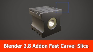 Blender 2.8 Hardsurface addon Fast Carve : Slice