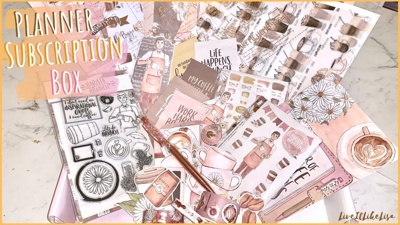 UNBOXING | Planners Anonymous Subscription Box | Barista Brunch