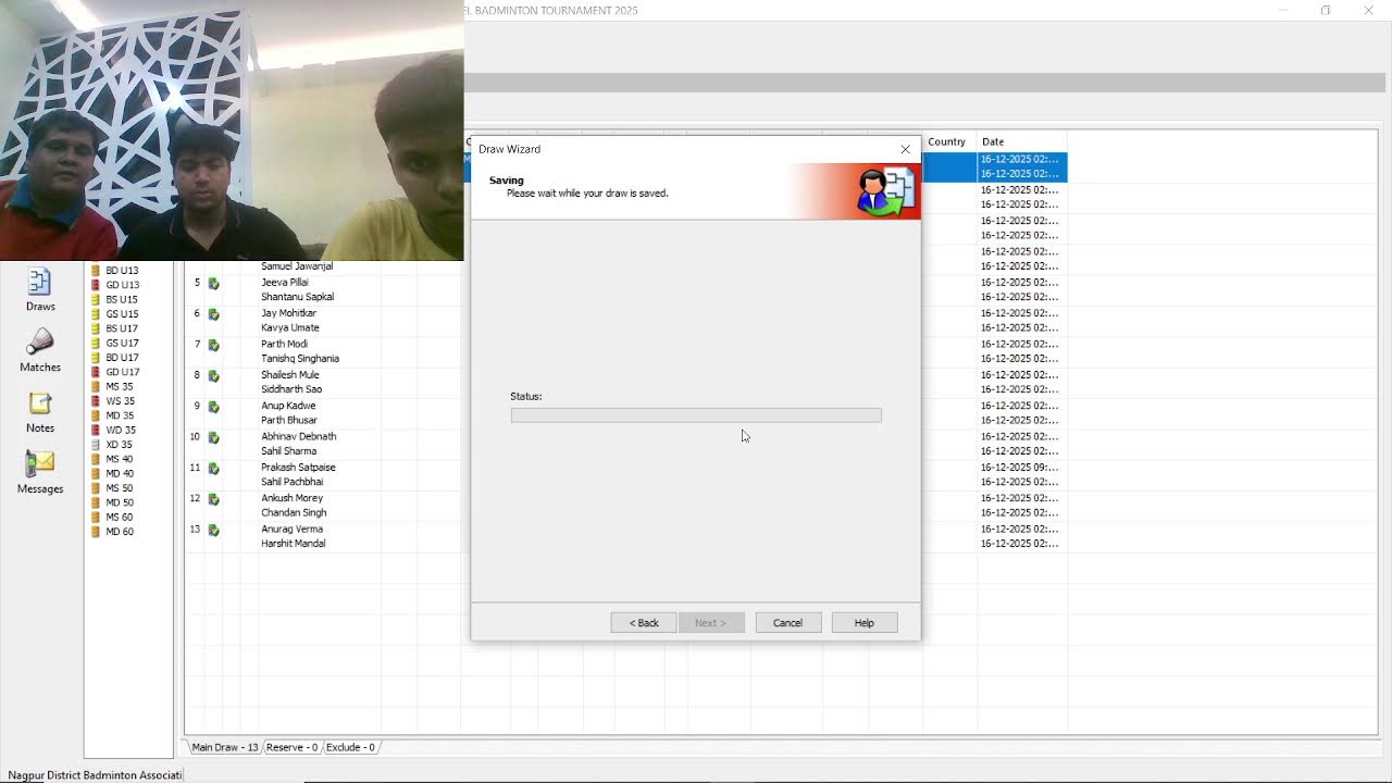 YONEX-SUNRISE G.H. RAISONI MEMORIAL VIDARBHA LEVEL BADMINTON TOURNAMENT 2025