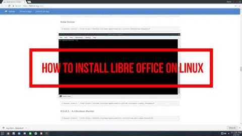 How To Install Libre Office On Linux