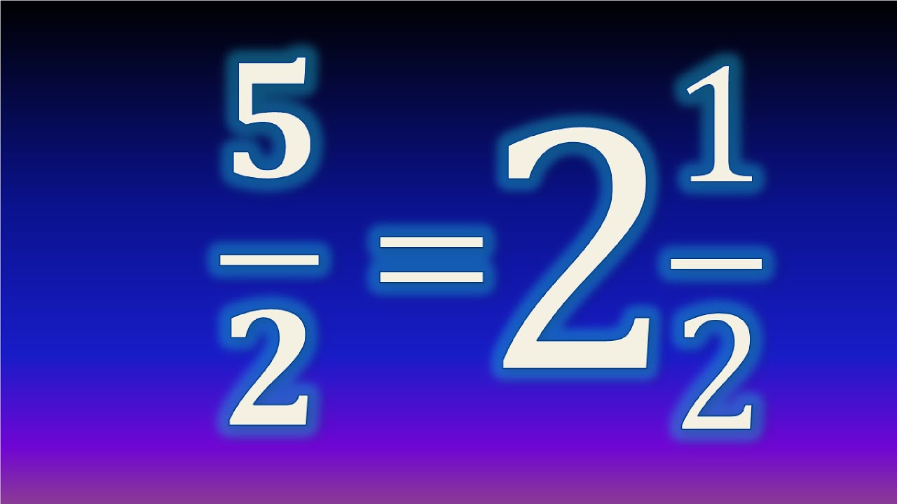 Cómo convertir fracción mixta a impropia (y viceversa)