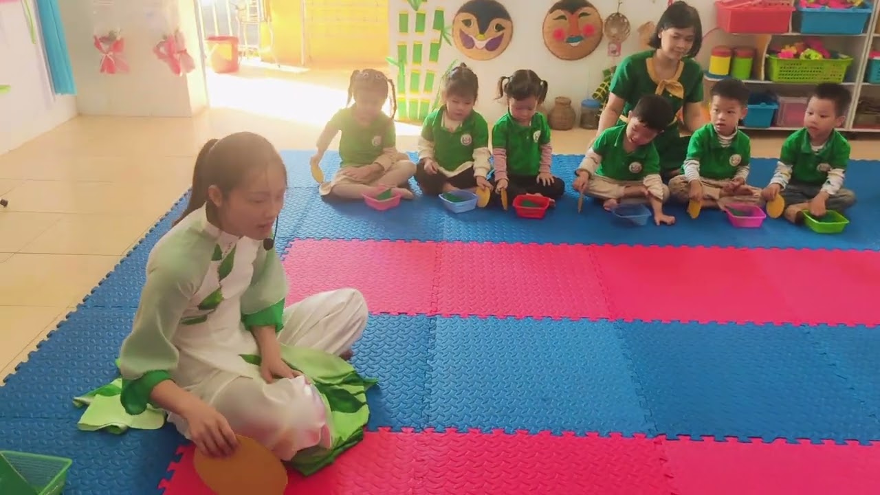 Tiết dạy: Nhận biết hình tròn, hình tam giác - Lớp 3 tuổi B