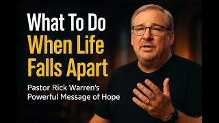 What To Do When Life Falls Apart | Pastor Rick Warren’s Powerful Message of Hope