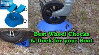 Better Boat Wheel Chocks & Dock/How to secure your boat/ Best wheel chocks for a boat trailer