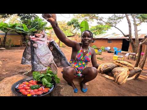 Turning Fish Heads To Delicious Dinner For My Family African Village Cooking 