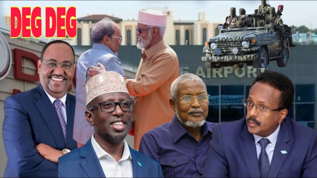 DEG DEG MD Xasan Sh oo tagay Xalane Madoobe & Dani oo la kulamaya Farmajo & Muse Suudi oo is cafiyay