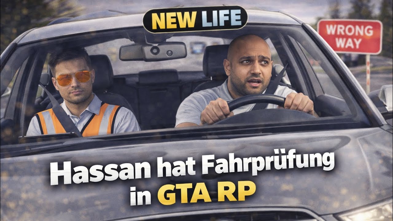 Schafft Hassan die Fahrprüfung? 🚗😳 | Erster Tag bei Wiesel News 📰 | GTA RP #newlife  Part 6