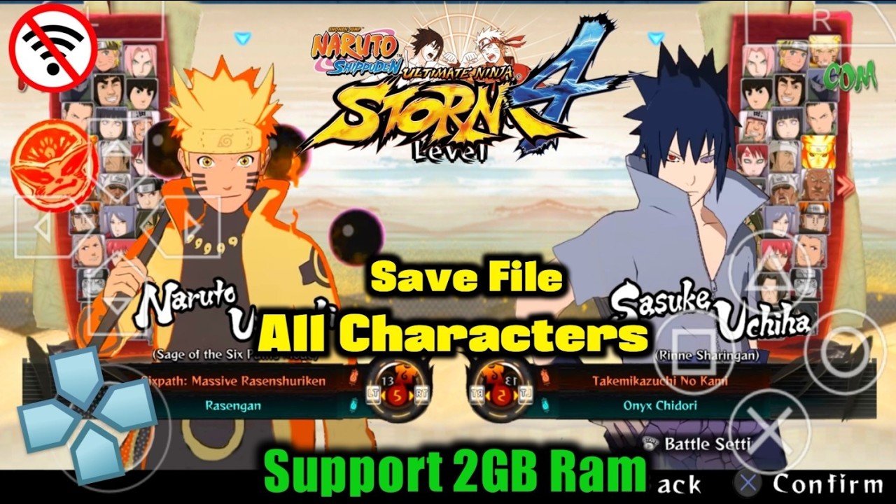 Naruto Ultimate Ninja Storm 4 PPSSPP Android 🔥 Naruto Impact Mod PSP