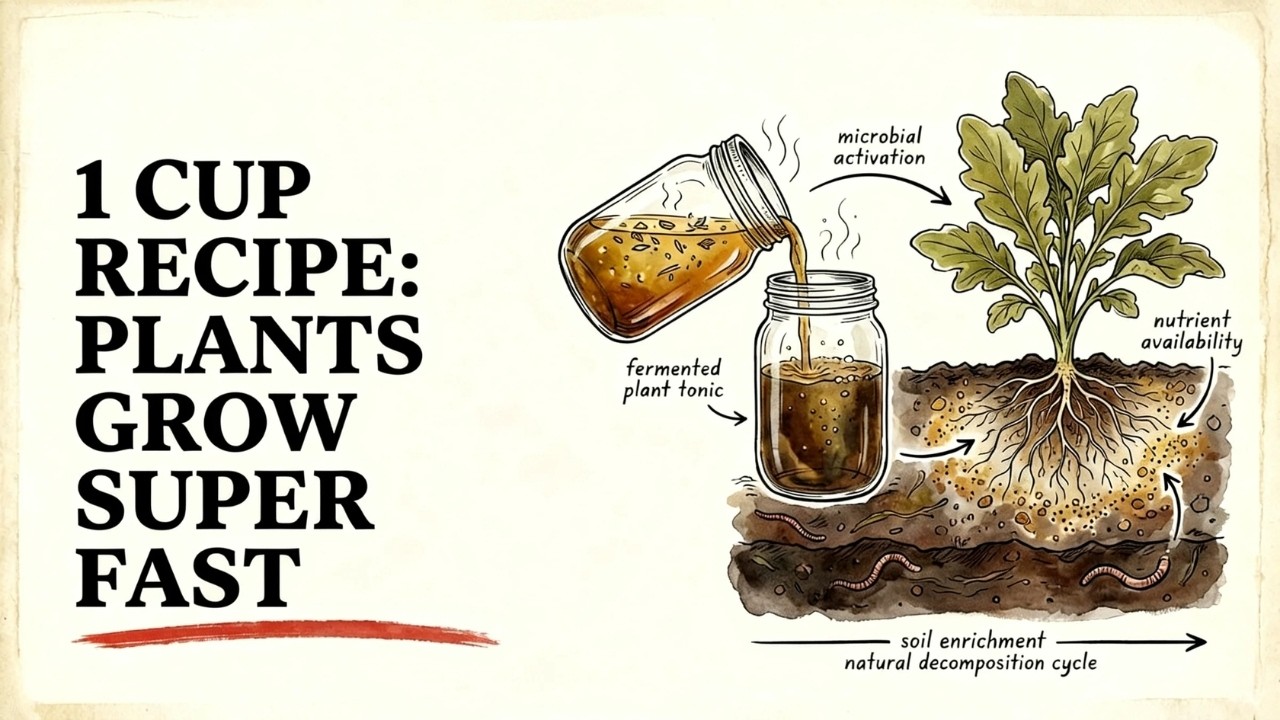 One Cup of Fermented Ash Makes Plants Grow CRAZY Fast — Why Is This Trick 