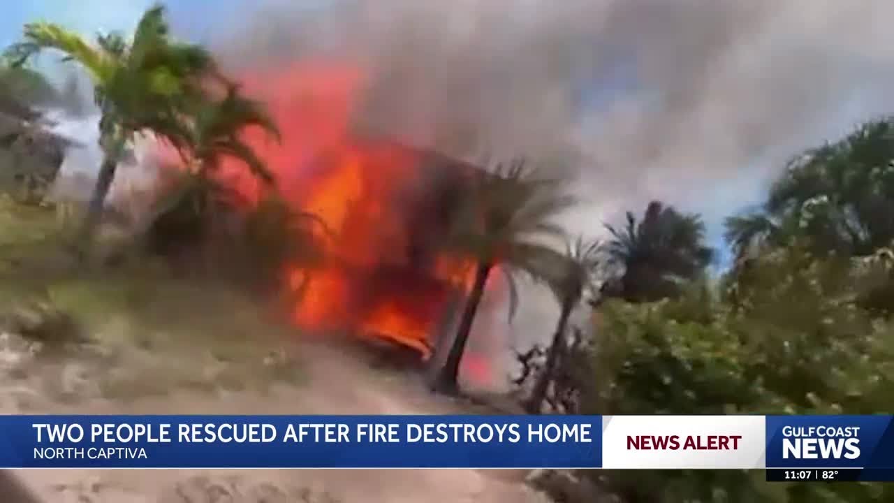 Fire destroys home on North Captiva Island