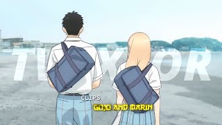 Gojo And Marin Beach Scene Twixtor My Dress Up Darling 1080P