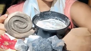 Simmi queen crunch white clay pots nakumat eating challenge #crunchyasmr 