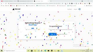 How to Deploy Motivational Quotes React Js App on Vercel for free |  Part - 2 | Swapnil Codes screenshot 4