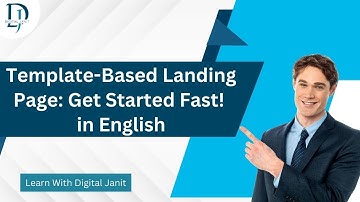Template-Based Landing Page: Get Started Fast! in English