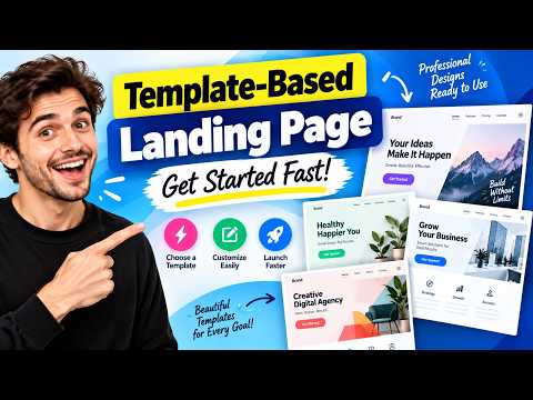 Template-Based Landing Pages: Get Started Fast