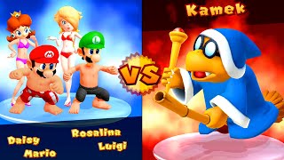 Mario Party 10 Airship Central - Mario Vs Luigi Vs Princess Daisy Vs Rosalina (Hardest Difficulty)