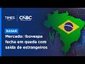 Ibovespa recua 0,57% em quarto dia de queda com aversão a risco e fuga de capital estrangeiro