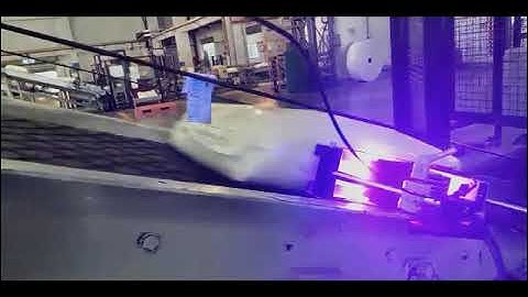 Printing and UV curing data onto plastic bags using the Yeacode printer system