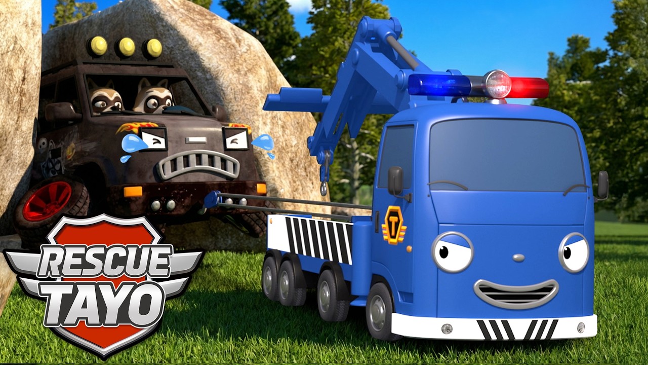 森に閉じ込められたパッドカーを助けよう！l スーパーフックレッキー l 子供向けアニメ l 🚨レスキュータヨアニメ l ちびっこバス タヨ