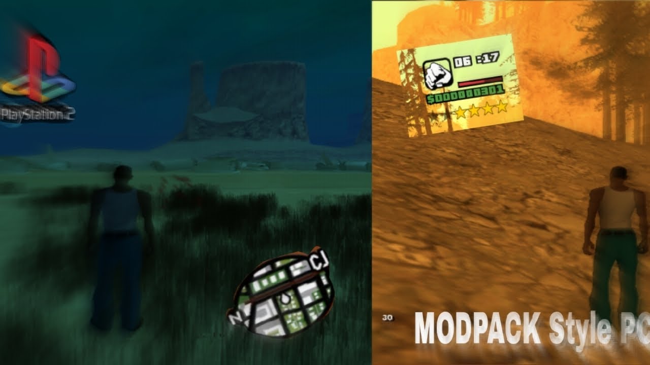 GTA SA MODPACK Style  PS2 & PC