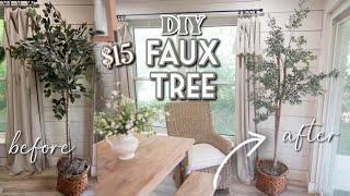 *EASY DIY* FAUX TREE | Under $50 for EVERYTHING