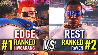 T8 🔥 EDGE (#1 Ranked Hwoarang) vs REST (#2 Ranked Raven) 🔥 Tekken 8 High Level Gameplay