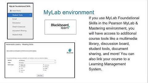 MyLab Foundational Skills Overview
