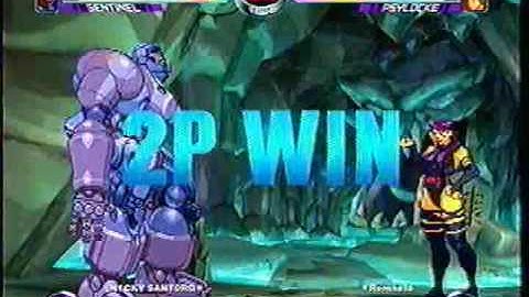 MvC2 Online (360): Psylocke Comeback vs 3 characters - Nicky Santoro vs Brett (MSP) 1 .:1.2.10:.
