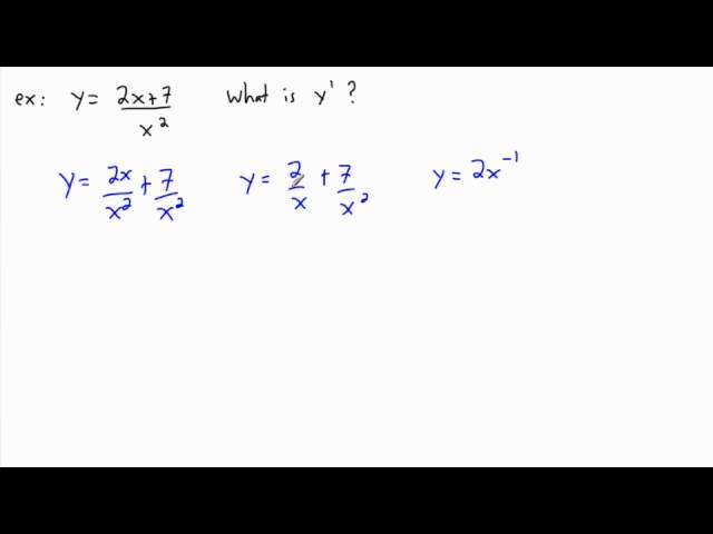 Calculus - Derivatives - basic tricks (2/2) - (IB Math, GCSE, A level, AP)