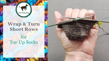 Wrap and Turn Short Row Toes for Toe Up Socks