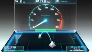 CenturyLink 20Mbps DSL Speed Test