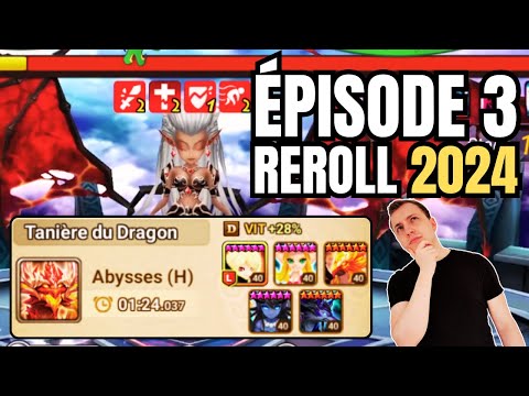 NOUVEAU COMPTE REROLL 2024 - TOA 100 ET KRO EN DRAGON ! ÉPISODE 3 (Summoners war)