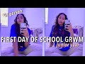 GRWM FOR MY FIRST DAY OF SCHOOL *junior year* and in person!