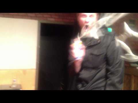 Ryan attacks with Silly String