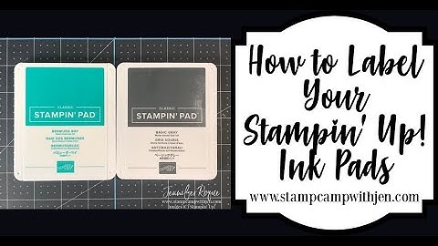 How to Label Your Stampin’ Up! Ink Pads
