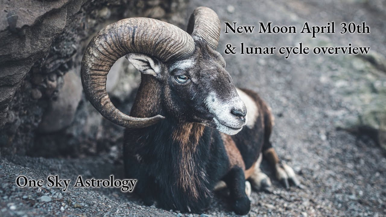 New Moon April 30th 2022 & lunar cycle overview - true sidereal astrology