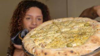 Asmr Provando Sabores De Pizza Da Minha Pizzaria Eating Brazilian Pizza