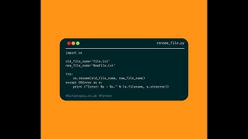 Python OS - Rename a file using Python