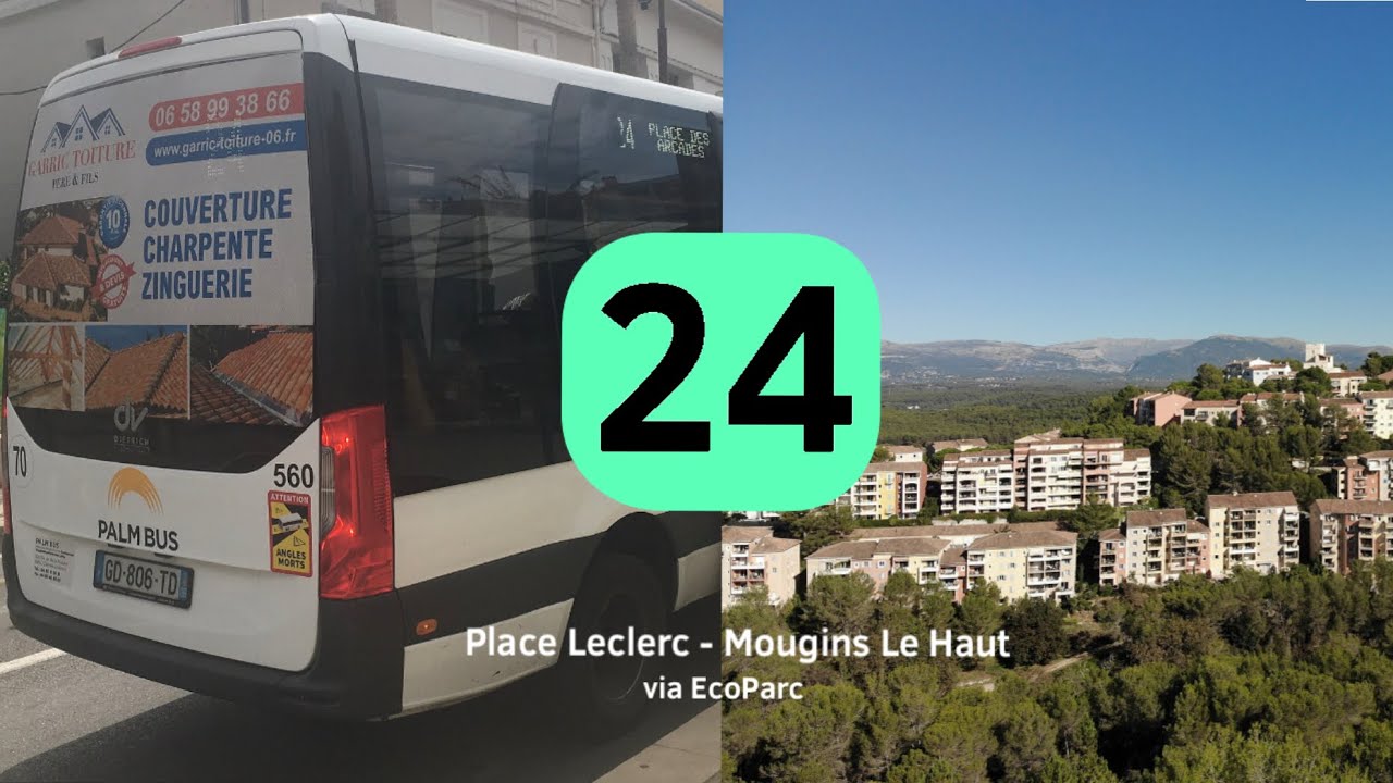Ligne 24 PalmBus (Place Leclerc - Place des arcades via eco parc)