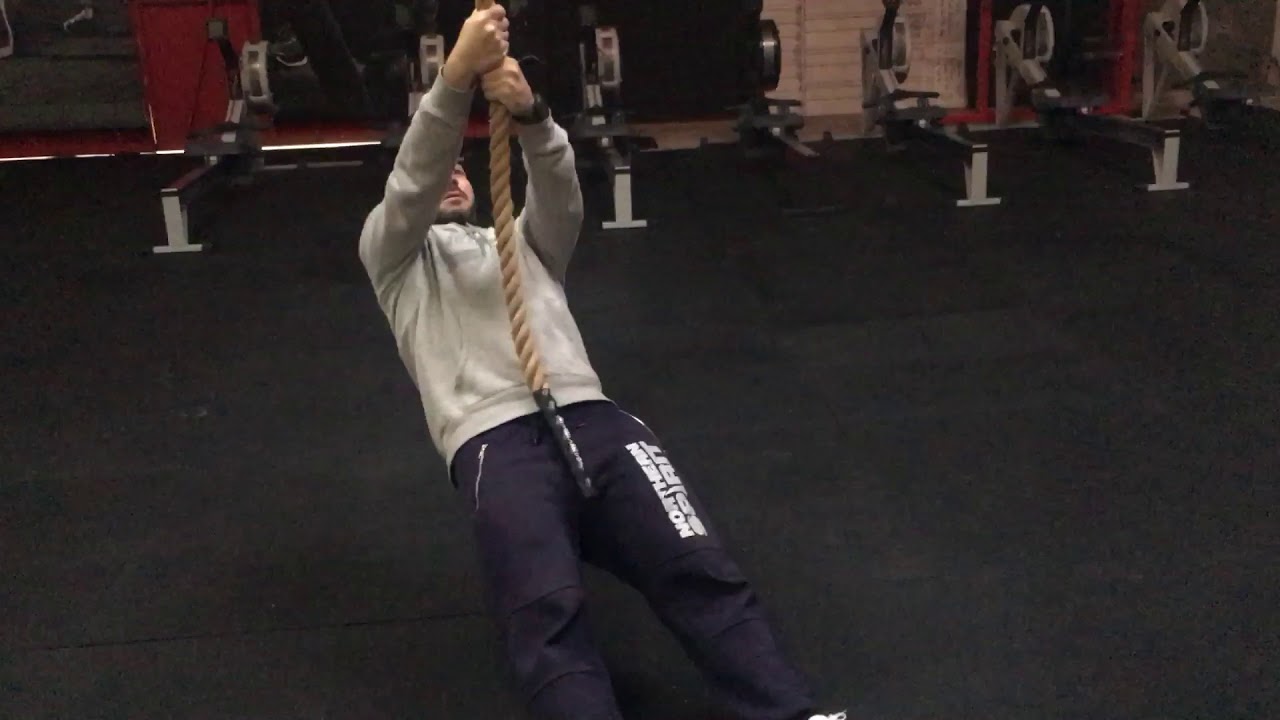 Inverted Rope Row - YouTube