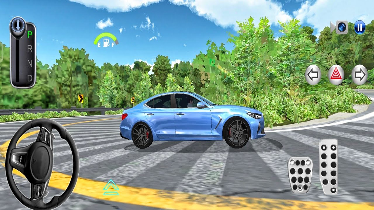 New Blue Marcedes Car - 3D Driving Class 2026 - Best Android ios 2026 Car Game