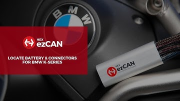 How to locate your connectors & battery to install the ezCAN for K-Series BMW